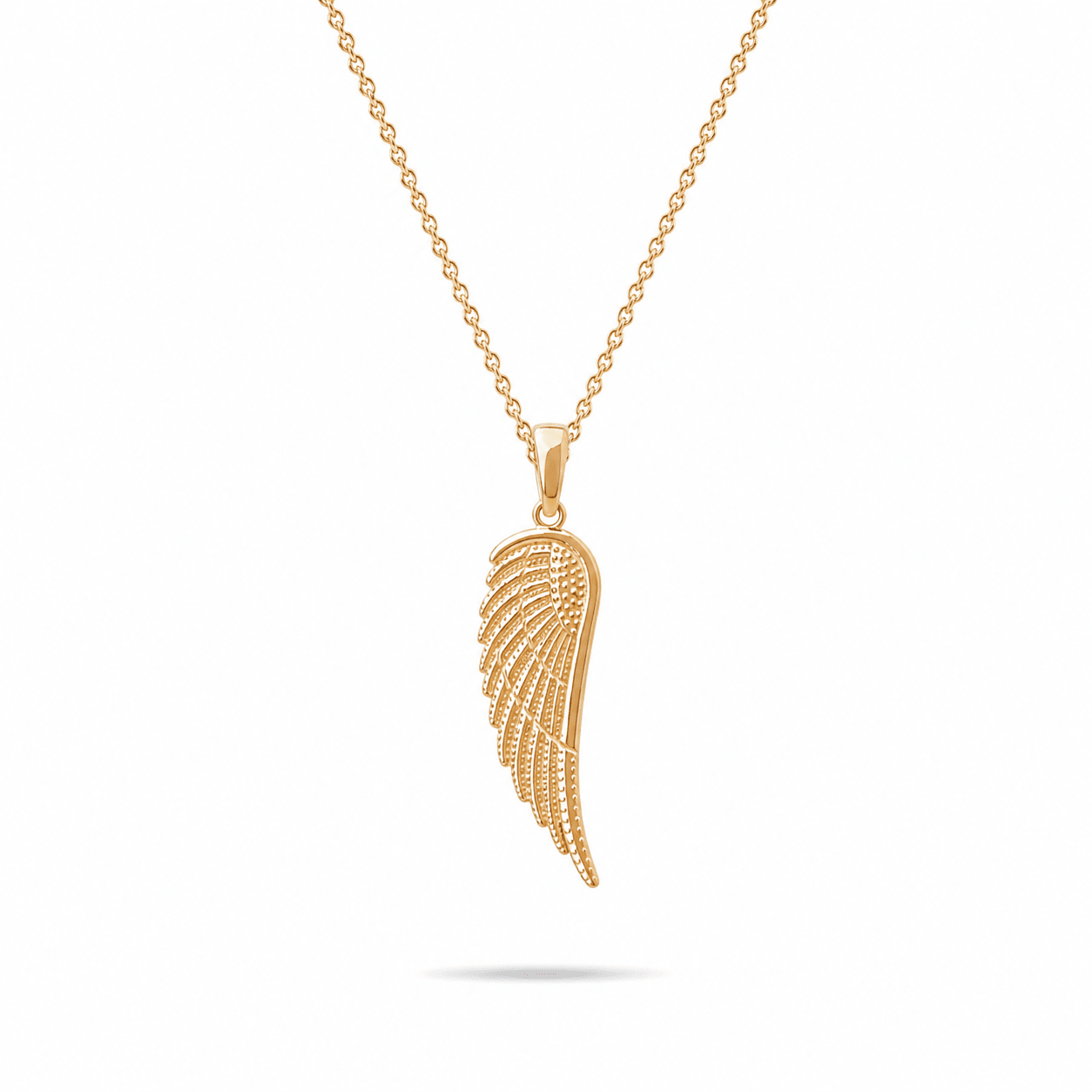 14ct Gold Angel Wing Pendant - Pendant Only - Kolié Fine Jewellery