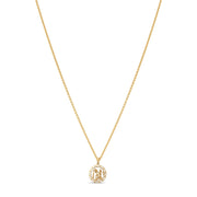 14ct Gold Aquarius Zodiac Pendant – Astrology Gift for Women - Pendant Only - Kolié