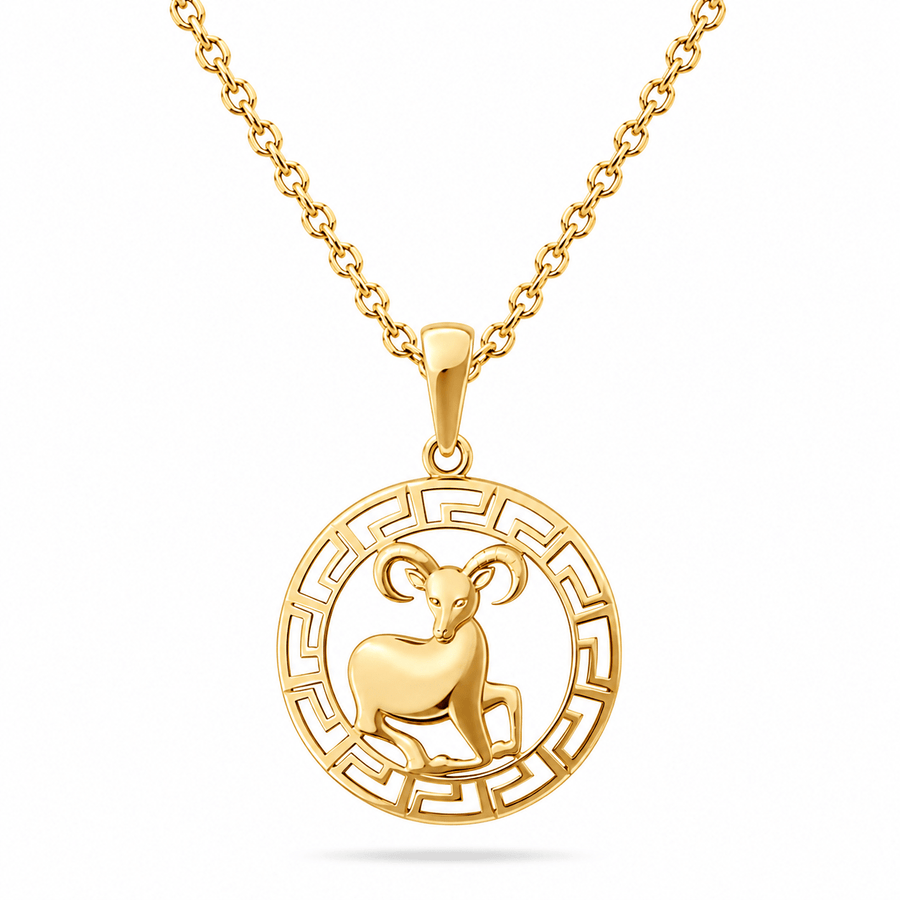 14ct Gold Aries Zodiac Pendant – Pendant Only - Kolié Fine Jewellery