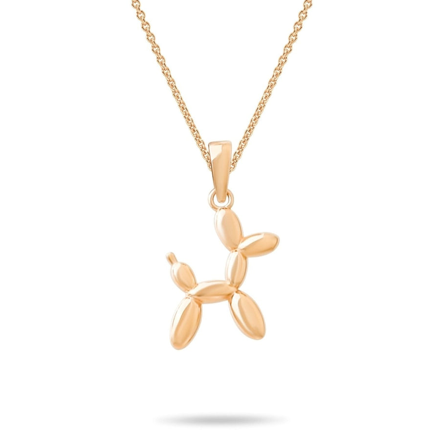 14ct Gold Balloon Dog Pendant – Cute Fine Jewellery for Women, Teens, and Kids | Perfect Gift for Christmas, New Year, or Birthday - Pendant Only - Kolié