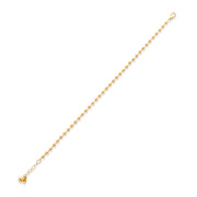 14ct Gold Beaded Chain Bracelet - Kolié Fine Jewellery