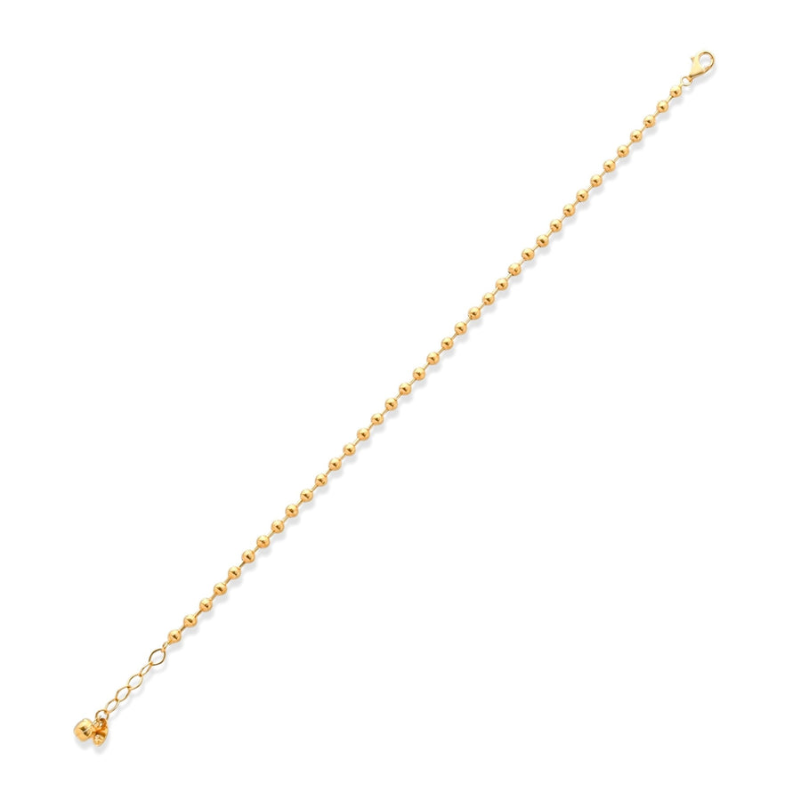 14ct Gold Beaded Chain Bracelet - Kolié Fine Jewellery