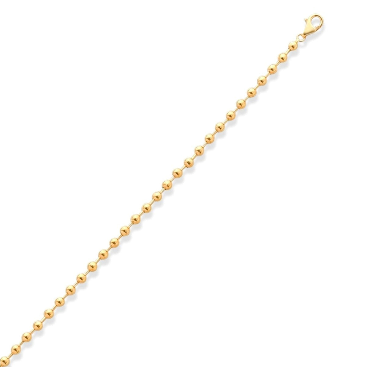 14ct Gold Beaded Chain Bracelet for Women | Delicate Adjustable Gold Bracelet | Elegant Minimalist Jewellery Gift - Kolié