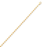 14ct Gold Beaded Chain Bracelet for Women | Delicate Adjustable Gold Bracelet | Elegant Minimalist Jewellery Gift - Kolié