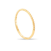 14ct Gold Beaded Ring – Size N½ - Kolié Fine Jewellery