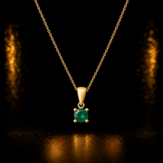 14ct Gold Birthstone Pendant - Pendant Only - Kolié Fine Jewellery