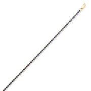 14ct Gold Blue Gemstone Tennis Bracelet for Women – Elegant Gold Bracelet with Blue Stones, Perfect Gift for Her - Kolié