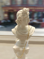 14ct Gold Bracelet with White/Red Gemstones | Minimalist Beaded Bracelet - Kolié Fine Jewellery