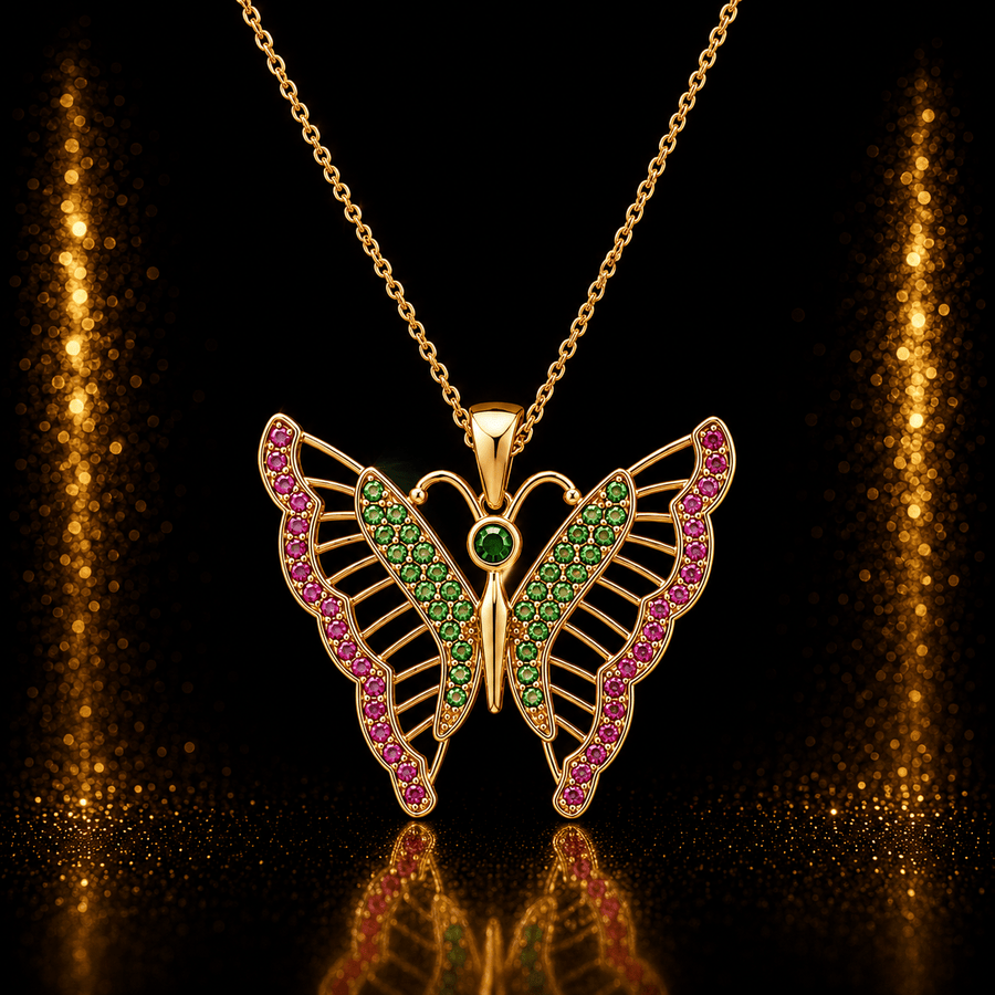 14ct Gold Butterfly Pendant - Pendant Only - Kolié Fine Jewellery