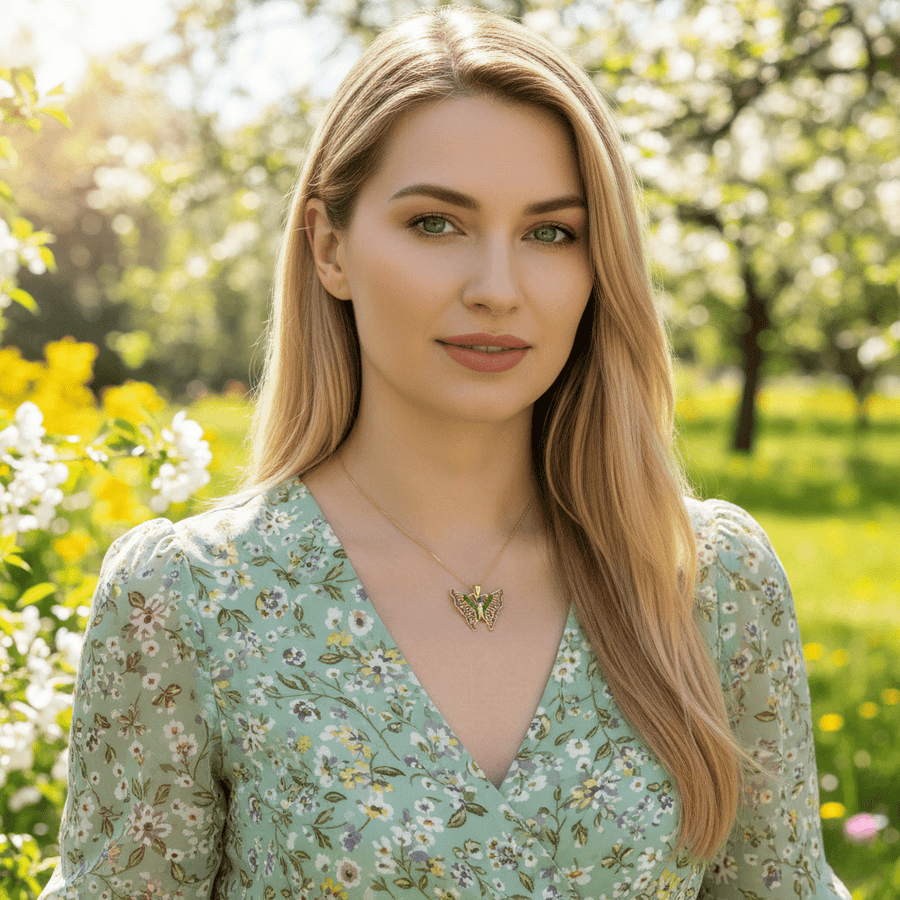 14ct Gold Butterfly Pendant - Pendant Only - Kolié Fine Jewellery