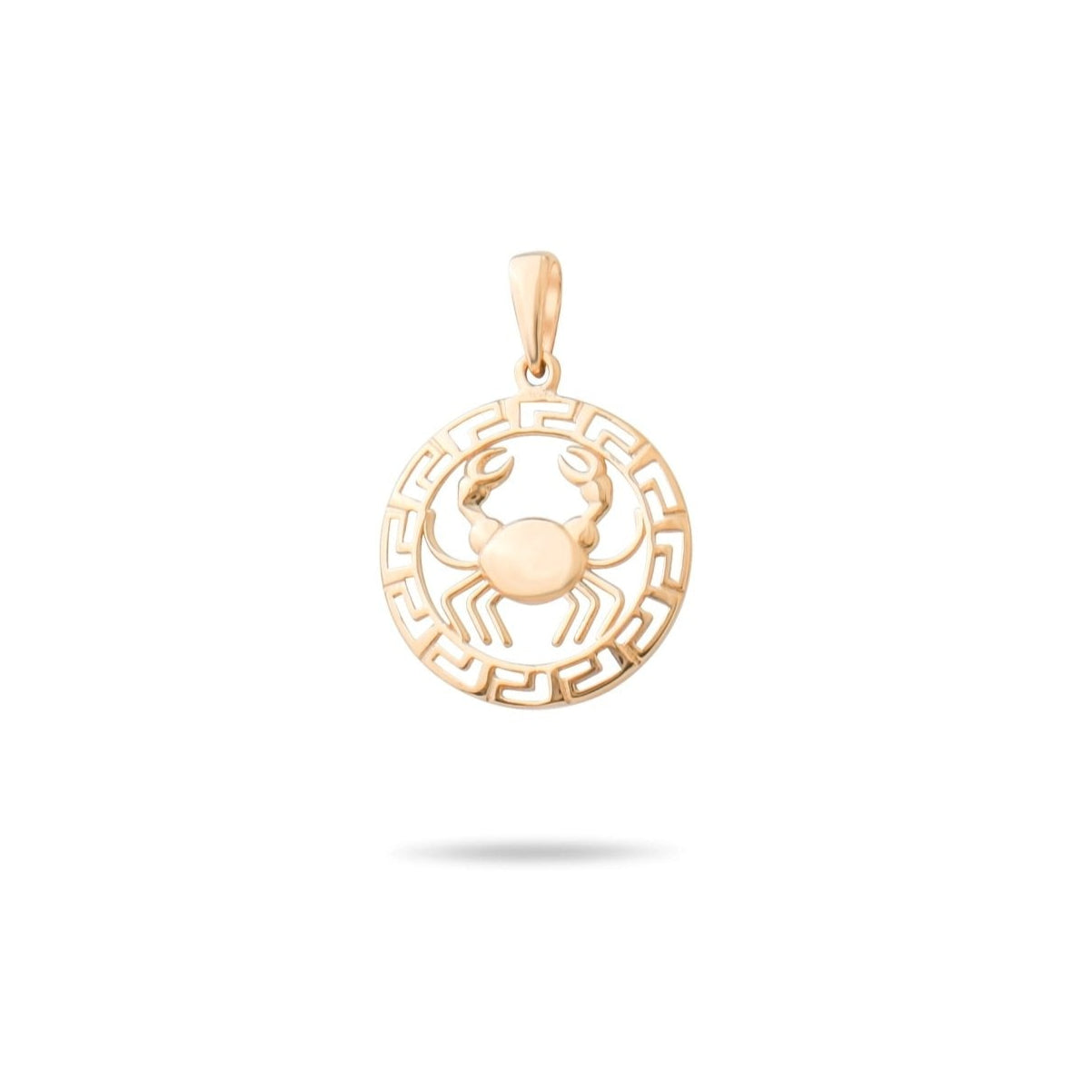 14ct Gold Cancer Zodiac Pendant – Hallmarked by Edinburgh Assay Office – Astrology Gift for Women - Kolié