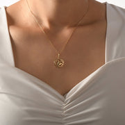 14ct Gold Capricorn Zodiac Pendant – Astrology Gift for Women - Pendant Only - Kolié