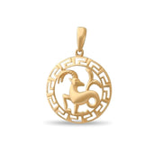 14ct Gold Capricorn Zodiac Pendant – Astrology Gift for Women - Pendant Only - Kolié