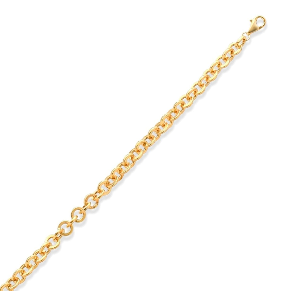 14ct Gold Chain Link Bracelet for Women | Chunky Adjustable Gold Bracelet | Timeless Statement Jewellery - Kolié