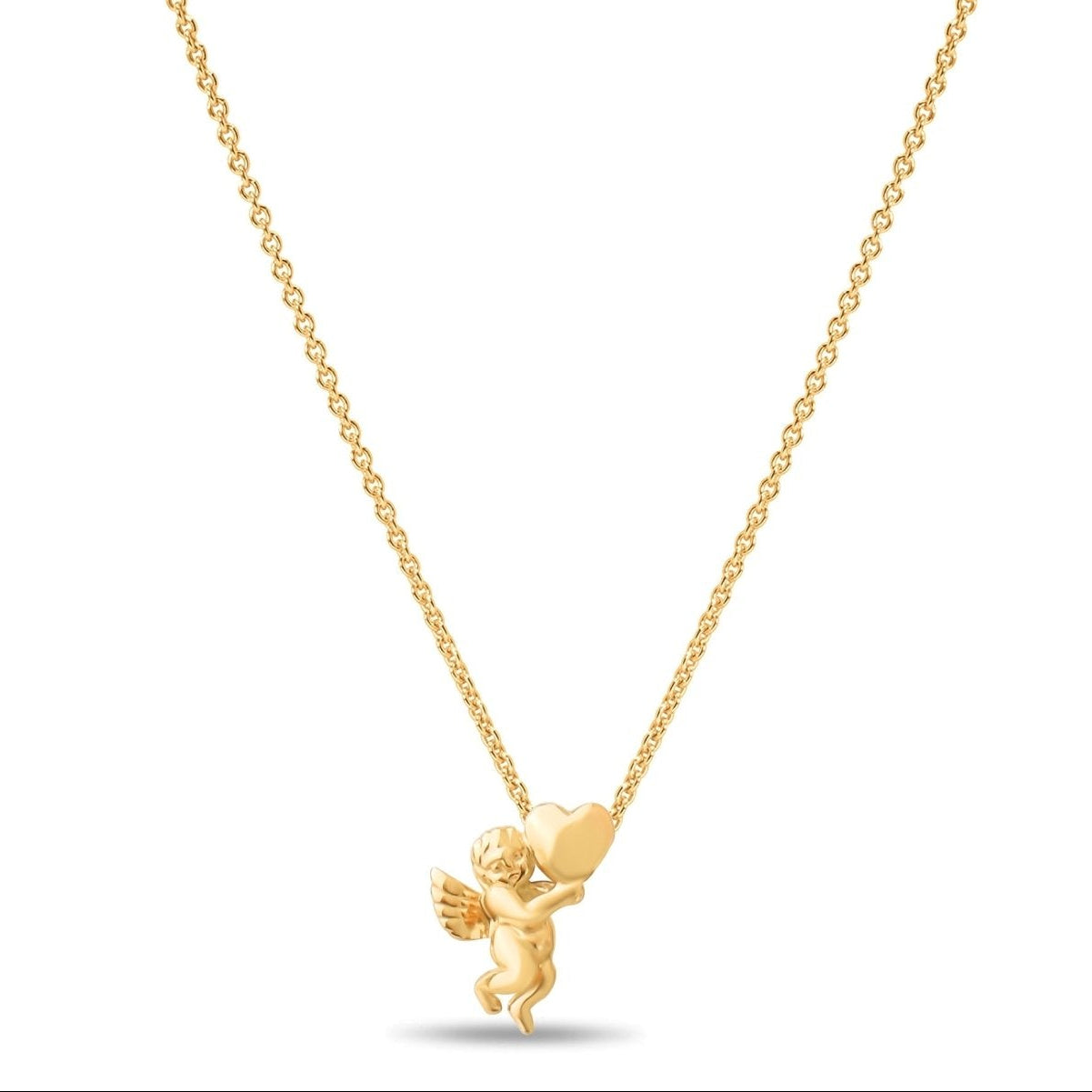 14ct Gold Cherub Pendant – Angel Charm - Pendant Only - Kolié