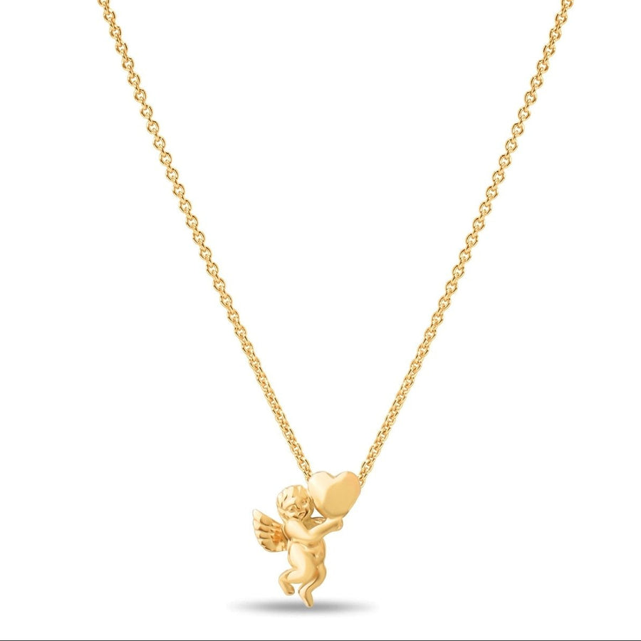 14ct Gold Cherub Pendant – Angel Charm - Pendant Only - Kolié