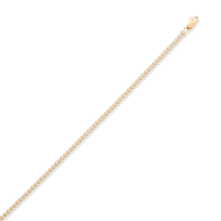 14ct Gold Clear Cubic Zirconia Tennis Bracelet for Women – Elegant 14 Carat Gold Bracelet, Perfect Gift for Her - Kolié