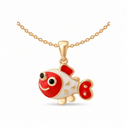 14ct Gold Clownfish Pendant – Pendant Only - Kolié Fine Jewellery