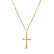 14ct Gold Cross Pendant – Elegant Religious Charm for Women - Pendant Only - Kolié