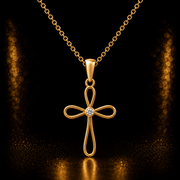 14ct Gold Cross Pendant– Pendant Only - Kolié Fine Jewellery