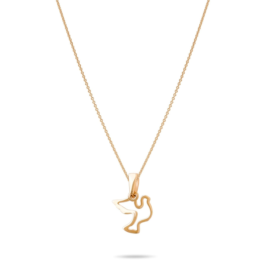 14ct Gold Dove Pendant – Symbol of Peace & Hope, Perfect for Women - Pendant Only - Kolié