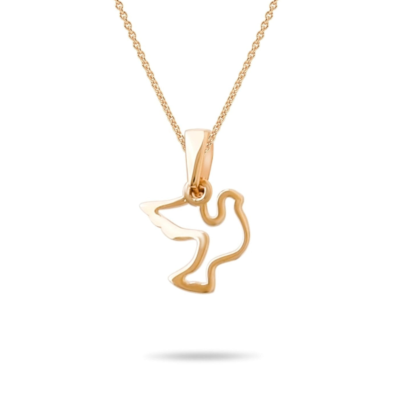 14ct Gold Dove Pendant – Symbol of Peace & Hope, Perfect for Women - Pendant Only - Kolié