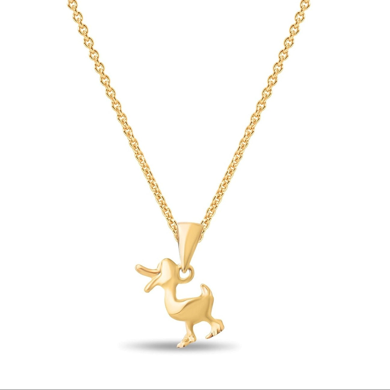 14ct Gold Duck Pendant – Cute Animal Charm - Pendant Only - Kolié