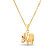 14ct Gold Elephant Pendant – Cute Animal Charm - Pendant Only - Kolié