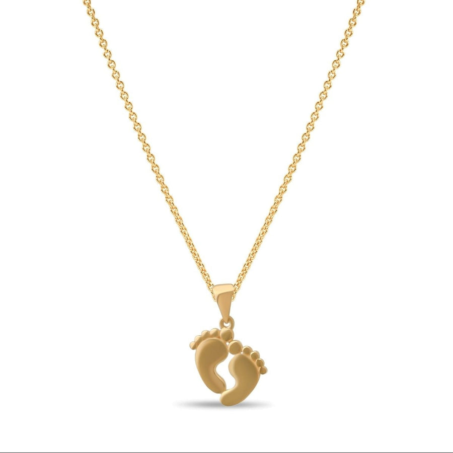 14ct Gold Footprint Pendant for Women | Pendant Only - Kolié