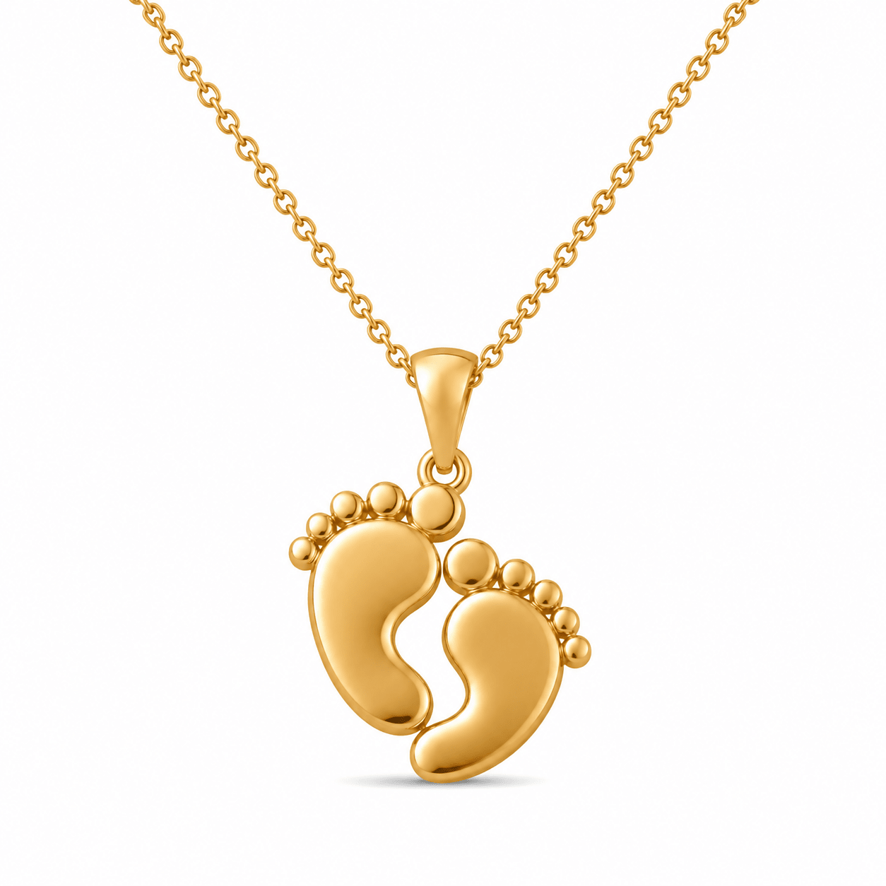 14ct Gold Footprint Pendant – Pendant Only - Kolié Fine Jewellery