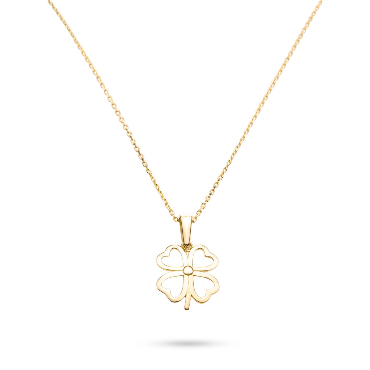 14ct Gold Four Leaf Clover Pendant - Lucky Charm Jewellery - Pendant Only - Kolié Fine Jewellery