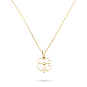 14ct Gold Four Leaf Clover Pendant - Lucky Charm Jewellery - Pendant Only - Kolié Fine Jewellery