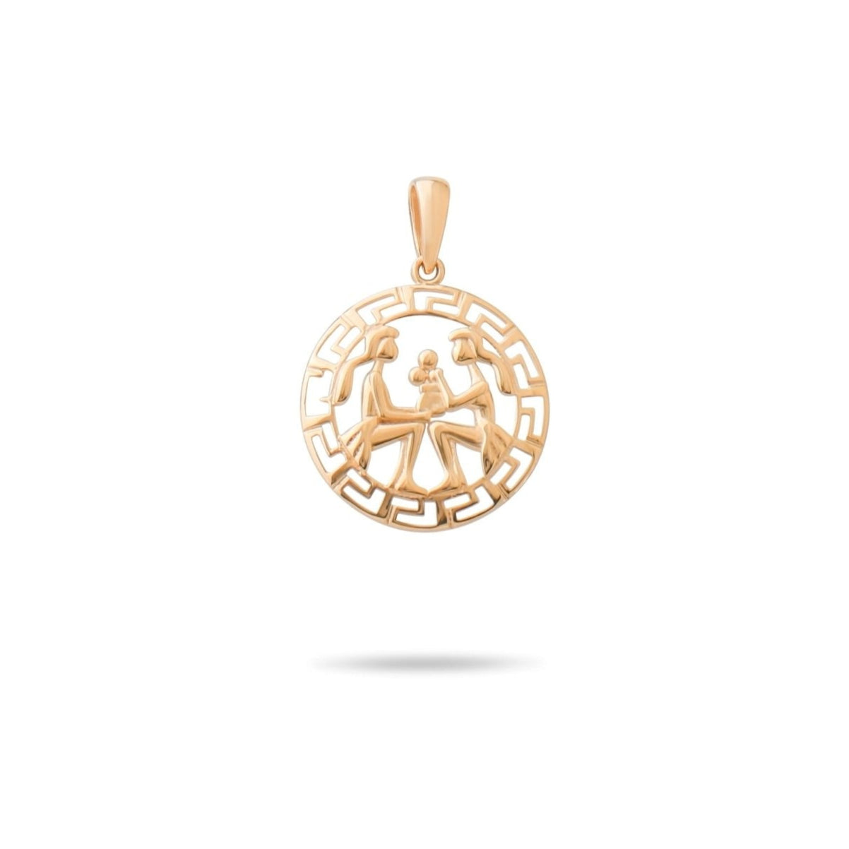 14ct Gold Gemini Zodiac Pendant – Astrology Gift for Women - Pendant Only - Kolié