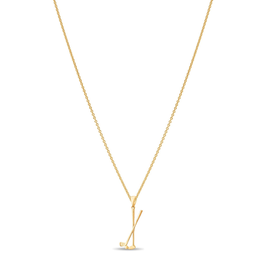 14ct Gold Golf Pendant – Elegant Golf Club & Ball Charm - Pendant Only - Kolié