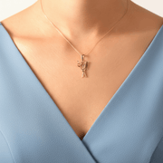 14ct Gold Hairdresser Pendant – Scissors & Comb – Pendant Only - Kolié Fine Jewellery