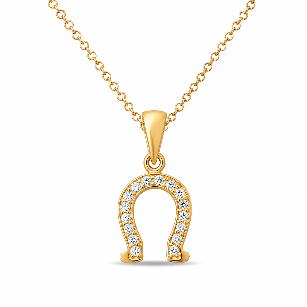 14ct Gold Horseshoe Pendant – Lucky Charm - Pendant Only - Kolié Fine Jewellery