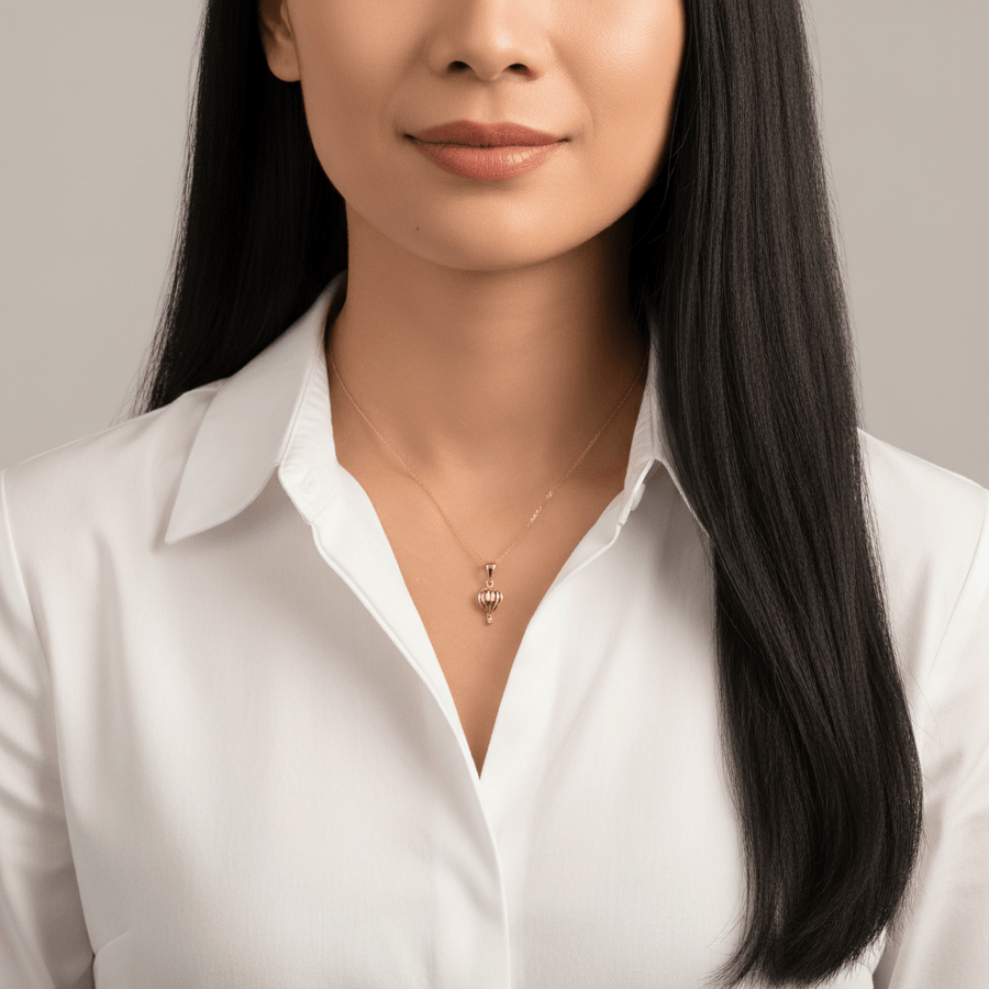 14ct Gold Hot Air Balloon Pendant – Pendant Only - Kolié Fine Jewellery