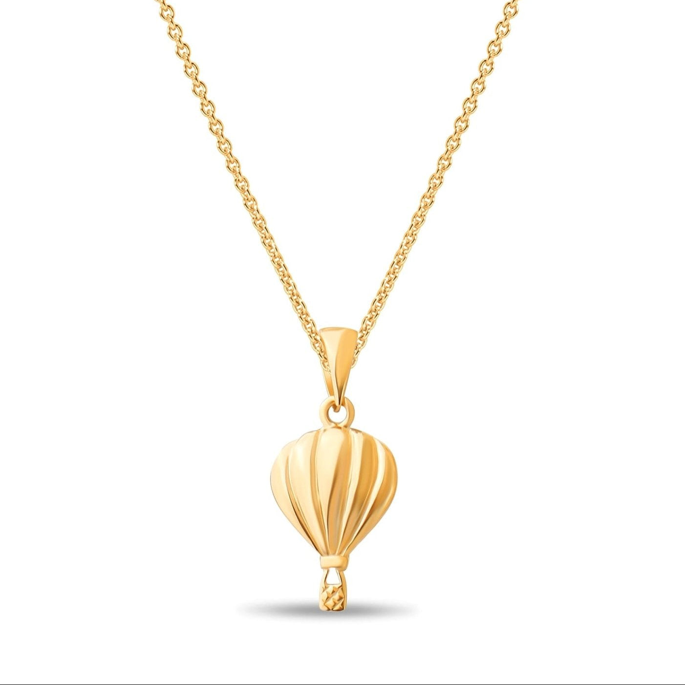 14ct Gold Hot Air Balloon Pendant – Unique Charm - Pendant Only - Kolié