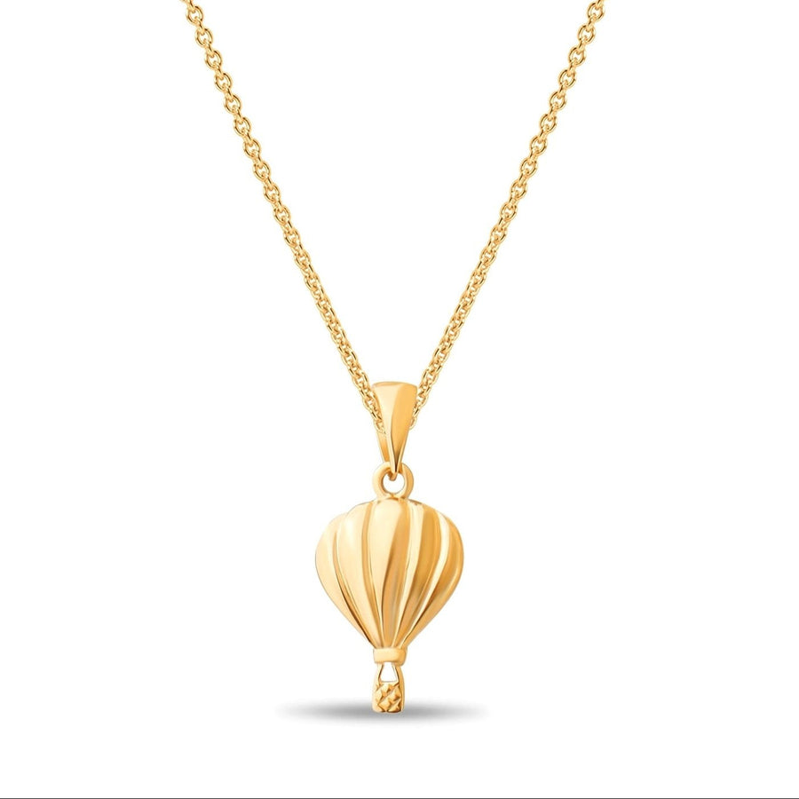 14ct Gold Hot Air Balloon Pendant – Unique Charm - Pendant Only - Kolié