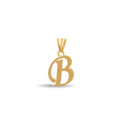 14ct Gold Initial B Pendant | Personalised Gold Alphabet Charm | Meaningful Gift | Pendant Only - Kolié