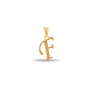 14ct Gold Initial F Pendant | Personalised Gold Alphabet Charm | Meaningful Gift | Pendant Only - Kolié