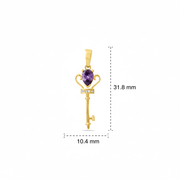 14ct Gold Key of Edinburgh Pendant - Kolié Fine Jewellery