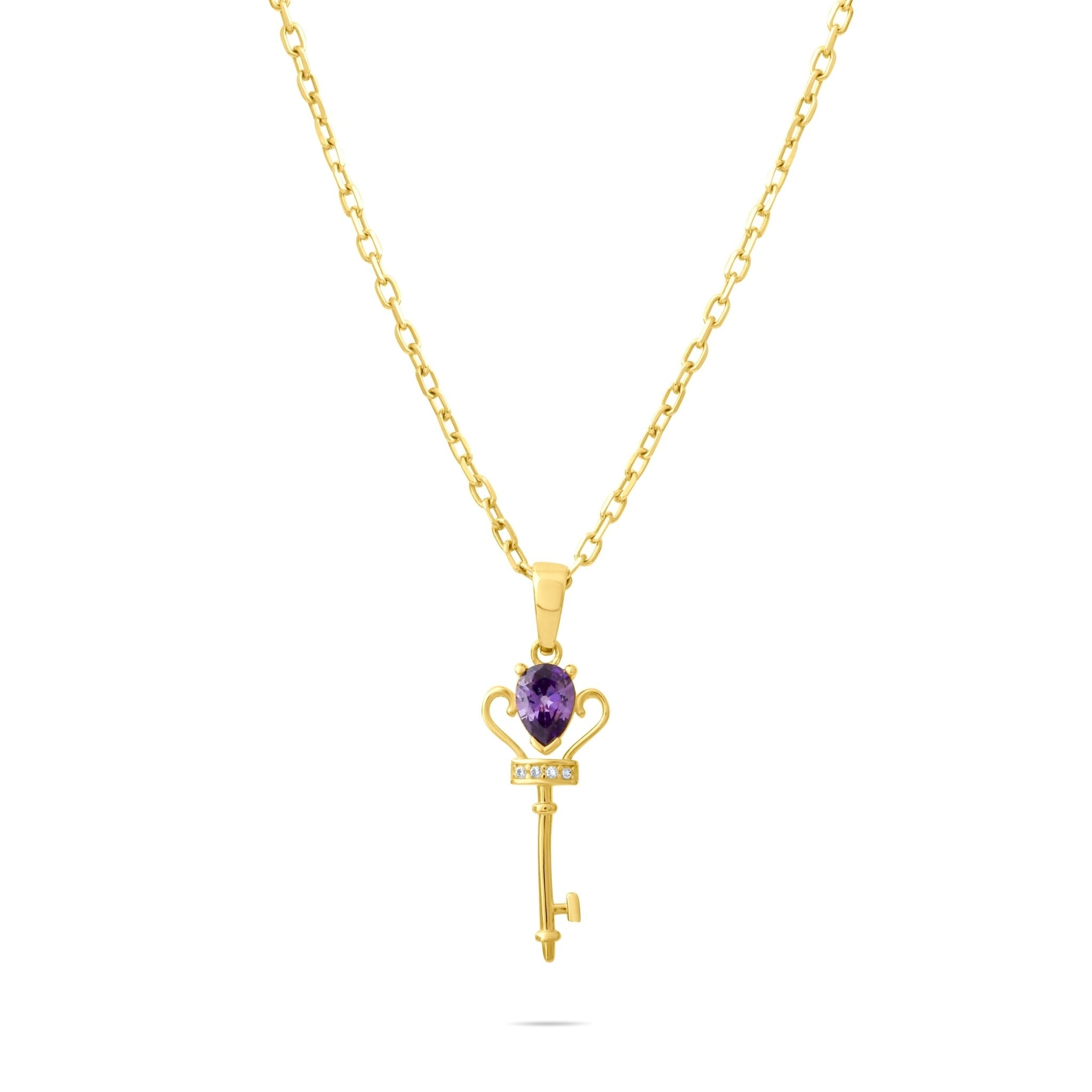 14ct Gold Key of Edinburgh Pendant - Kolié Fine Jewellery