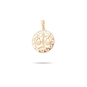 14ct Gold Libra Zodiac Pendant – Astrology Gift for Women - Pendant Only - Kolié