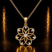 14ct Gold Lotus Pendant - Pendant Only - Kolié Fine Jewellery