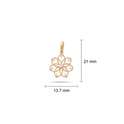 14ct Gold Lotus Pendant - Pendant Only - Kolié Fine Jewellery