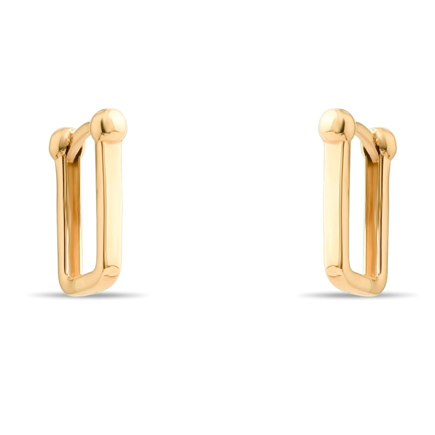14ct Gold Minimalist Hoop Earrings for Women – Sleek and Modern Design - Kolié