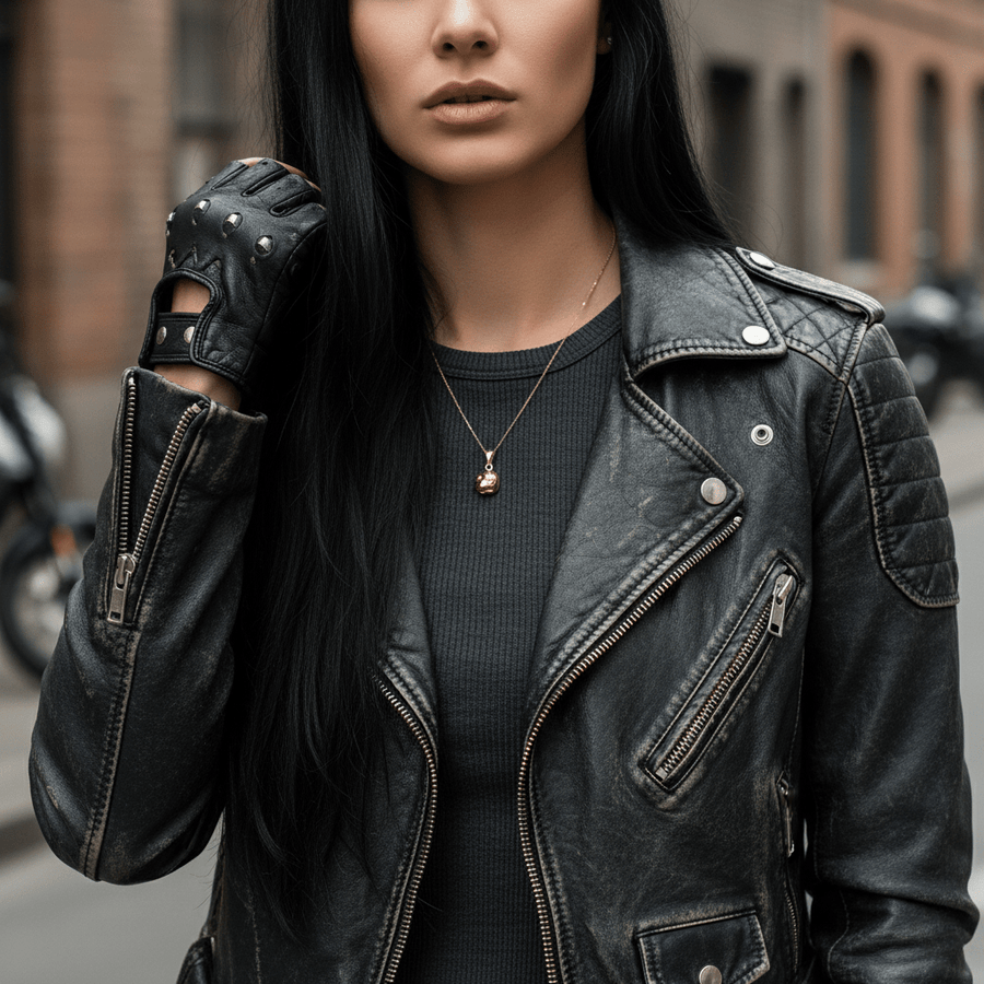 14ct Gold Motorbike Helmet Pendant – Pendant Only - Kolié Fine Jewellery