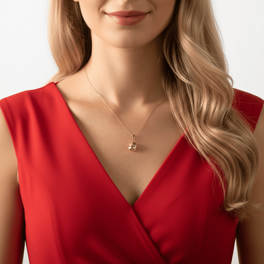 14ct Gold Motorbike Helmet Pendant – Pendant Only - Kolié Fine Jewellery