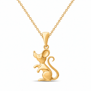 14ct Gold Mouse Pendant – Pendant Only - Kolié Fine Jewellery